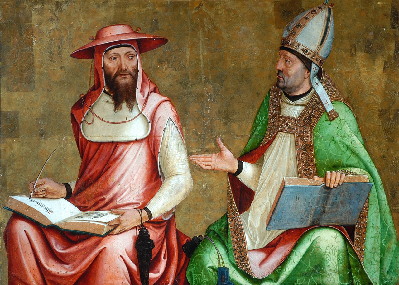 St Gregory and St Augustine & St Jerome and St Ambrose