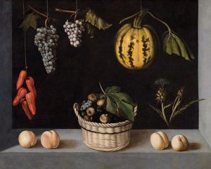 Still Life with Basket of Fruit, Melon, and Grapes thumbnail