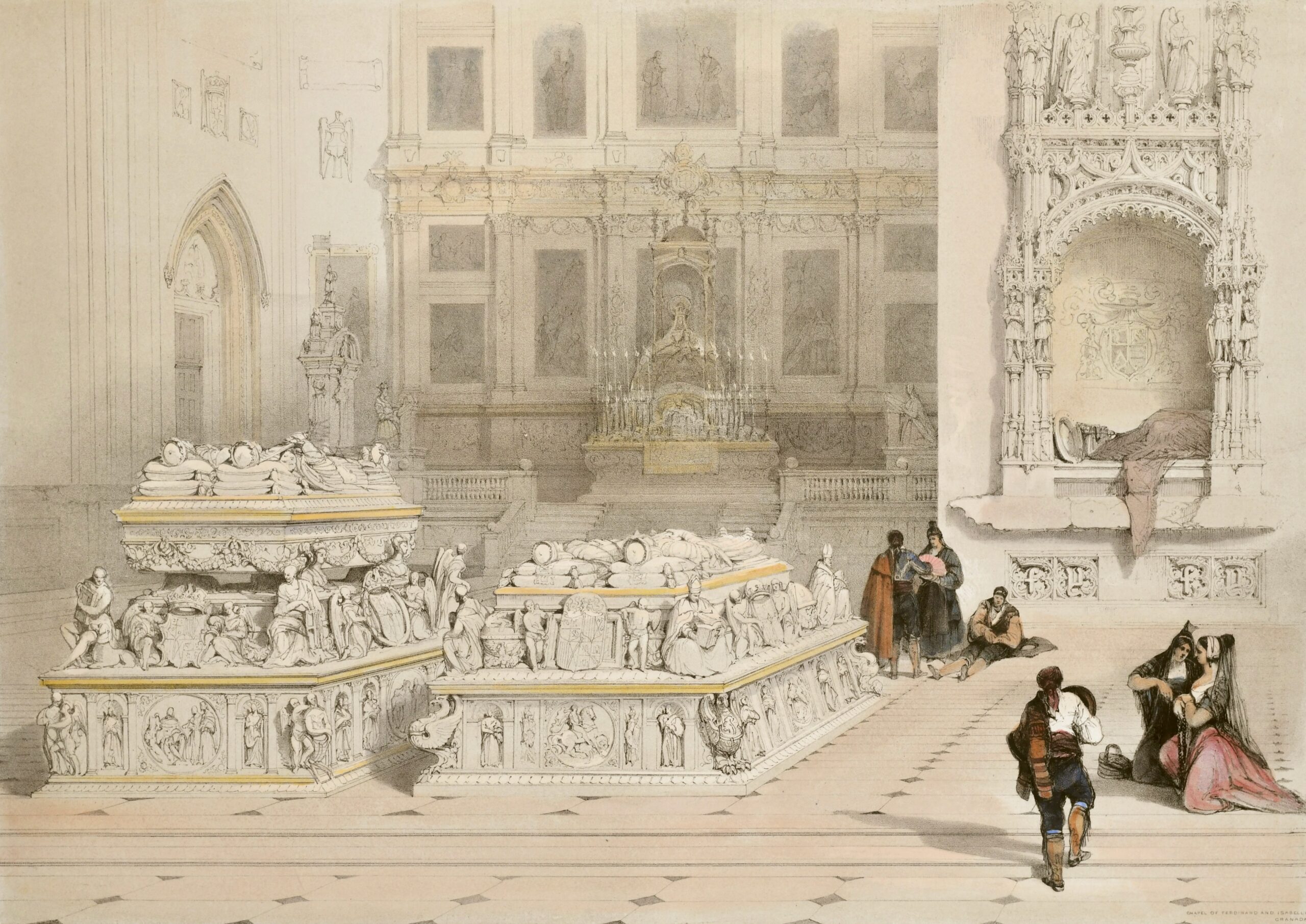 Chapel of Ferdinand and Isabella, with the Tombs of Philip I and his Queen, and of Ferdinand and Isabella, Granada